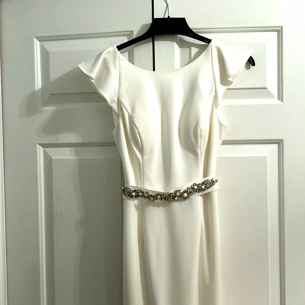 White wedding dress. Worn once for about three hours.